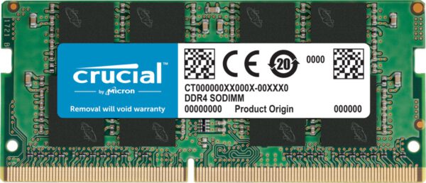 Crucial 16GB CL22 DDR4 So-Dimm laptopgeheugen